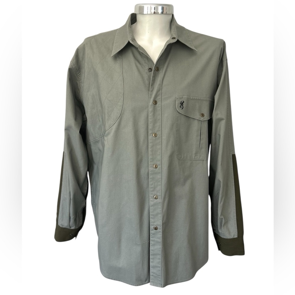 Browning Super Naturals - Men's Green Button-Up Shooting Shirt
